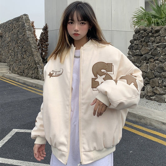 Abrigo Acolchado Grueso Estilo Urbano para Mujer