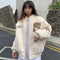 Abrigo Acolchado Grueso Estilo Urbano para Mujer