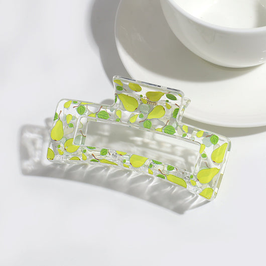 Pinza para el Cabello con Frutas | Transparente y Versátil para Recogidos - Image 17