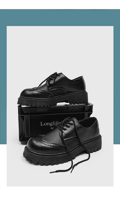 Zapatos de Cuero Casual con Tallado Brogue para Hombre - Image 12