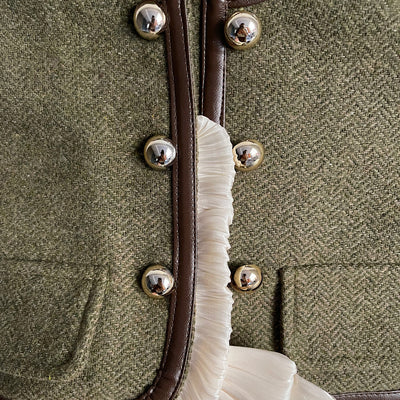 Conjunto Dos Piezas: Abrigo y Falda Plisada - Image 3