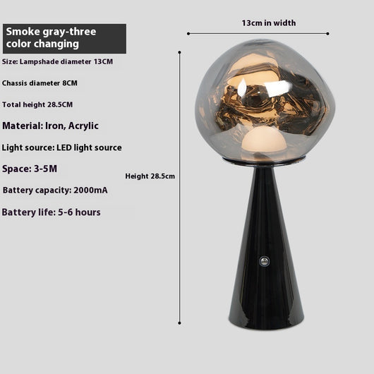 Lámpara de Mesita Lava Volcánica - Luz Ambiental para Dormitorio - Image 7