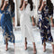 Vestido Camisero con Cordones Europeo Elegante de Manga Larga