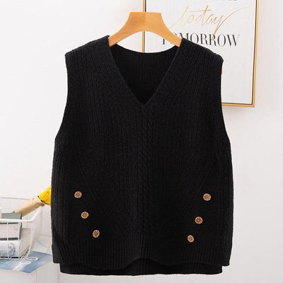 Chaleco Pullover con Cuello de Solapa para Mujer - Image 2