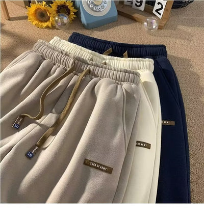 Pantalones Casuales Holgados con Forro Polar Térmico - Image 19