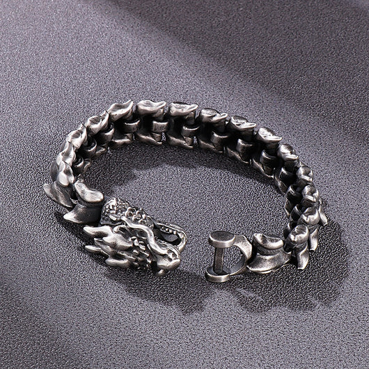 Pulsera de Titanio Estilo Punk Domineante para Hombre - Image 11