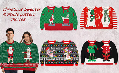 Pijama Navideño 3D para Parejas con Estampado Digital - Image 18