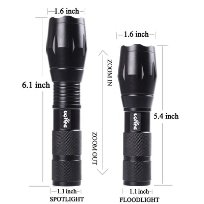 Linterna Táctica LED 1000 Lúmenes con 5 Modos de Iluminación - Image 3