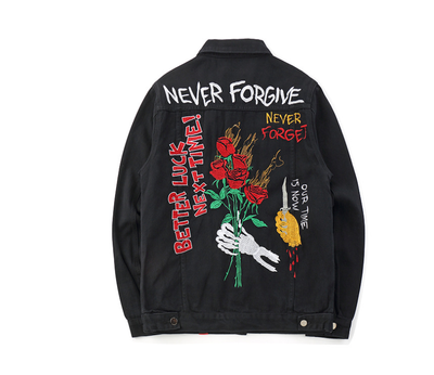 Chaqueta Denim con Bordado Nacional - Estilo Urbano Moderno - Image 7