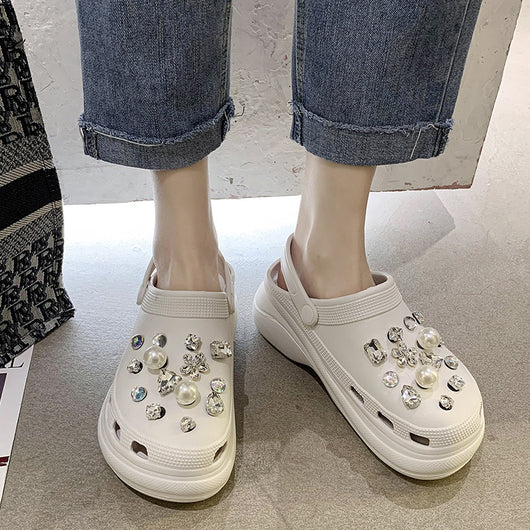 Sandalias Tipo Zueco para Mujer Verano Suela Gruesa Aumentada - Image 8