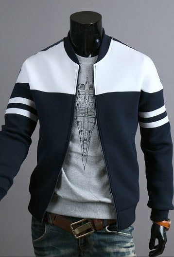 Chaqueta para Hombre con Diseño de Costuras Decorativas en Cinta - Image 12