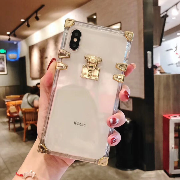 Funda Transparente Cuadrada para Teléfono