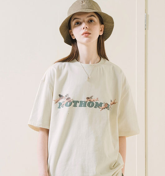 Camiseta Suelta Estampada de Manga Corta y Cuello Redondo - Image 9