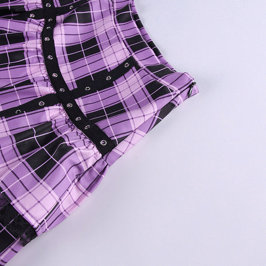 Falda Plisada con Estampado Lattice - Image 18