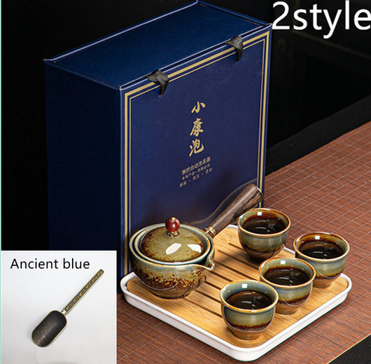 Juego de Té Xiaoyao con Tetera Giratoria 360° - Image 21