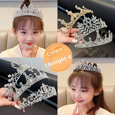 Corona Tiara para Niñas con Clip de Pelo - Accesorio de Princesa - Image 2