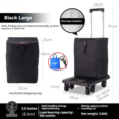 Carrito Portátil Plegable para Equipaje y Compras - Image 17