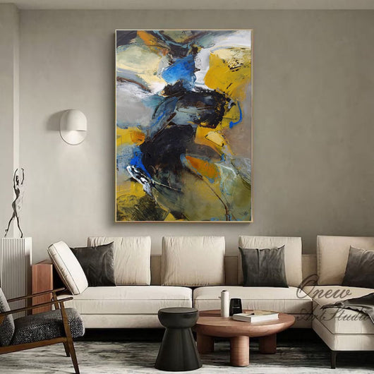 Cuadro Abstracto Moderno en Óleo - Lienzo Enrollable sin Marco para Decoración - Image 33