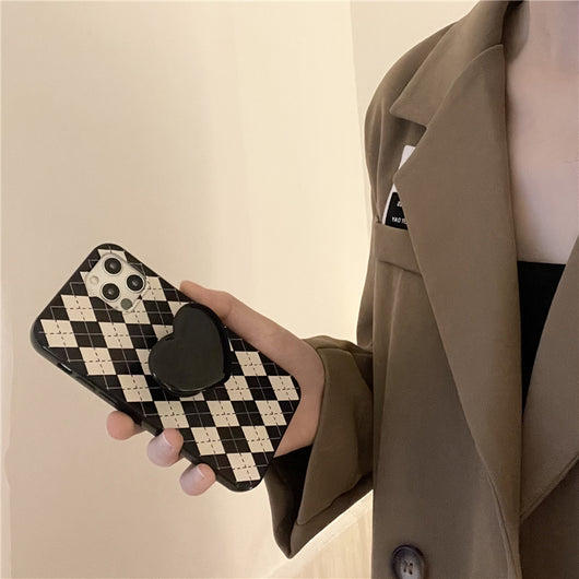 Funda Protectora de Silicona con Diseño Ajedrez y Corazón - Image 10