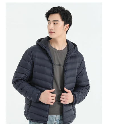 Chaqueta de Plumas para Hombre, Corte Slim Estilo Coreano - Image 19