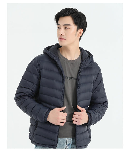Chaqueta de Plumas para Hombre, Corte Slim Estilo Coreano - Image 19