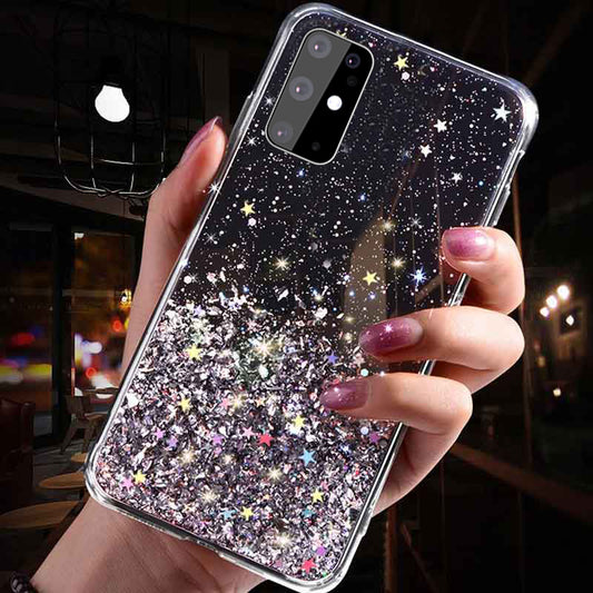 Funda Samsung con Degradado de Estrellas Rosa