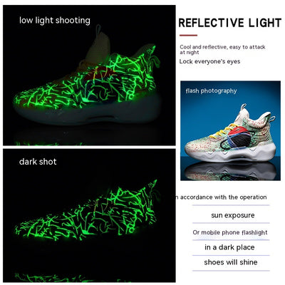Zapatillas de Baloncesto Altas Luminosas - Image 13