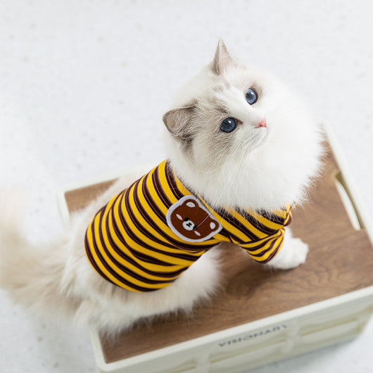Ropa Ligera a Rayas para Mascotas - Gatos y Perros Pequeños - Image 5