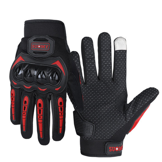 Guantes de Motocicleta con Protección de Cáscara de Piel de Oveja para Hombre - Image 6