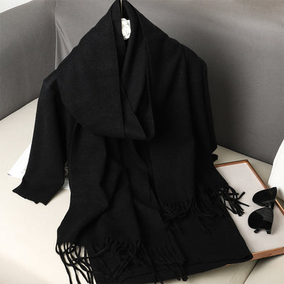 Pashmina Cálida de Color Sólido para Mujer - Chal Suave Estilo Cashmere - Image 24