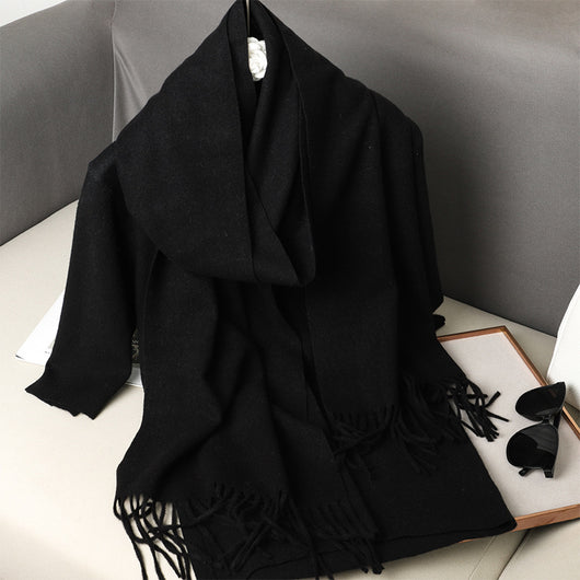 Pashmina Cálida de Color Sólido para Mujer - Chal Suave Estilo Cashmere - Image 24