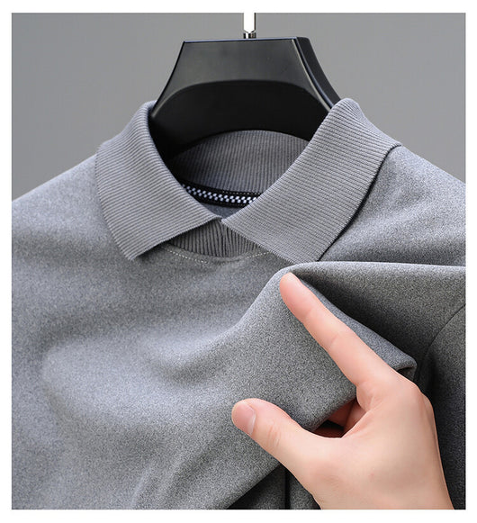 Camiseta Térmica Básica de Color Liso para Hombre - Image 6