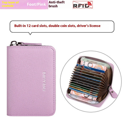 Cartera Minimalista de Cuero para Mujer - Organizador Compacto - Image 8