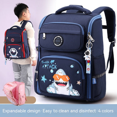 Mochila Escolar Tridimensional Estilo Occidental Ligera para Primaria - Image 3