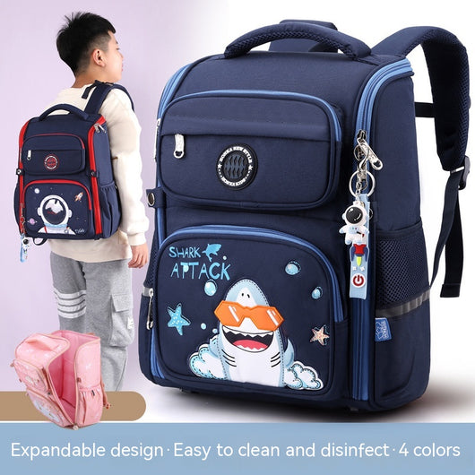 Mochila Escolar Tridimensional Estilo Occidental Ligera para Primaria - Image 3