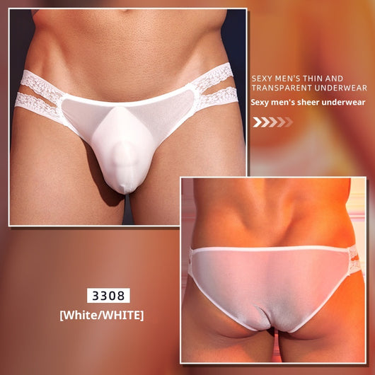 Lencería Sensual Transparente de Encaje Delicado para Hombre - Image 6