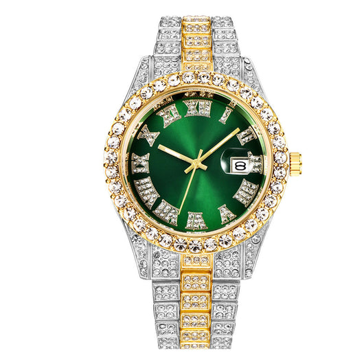 Reloj Acero Inoxidable Hip Hop Empresarial con Calendario Completo - Image 4