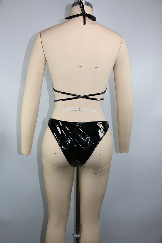 Bikini de Dos Piezas con Cordones Ajustables - Image 9