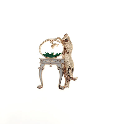 Broche Gato Animado