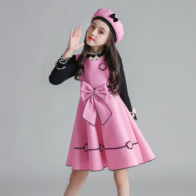 Conjunto Infantil de Chaleco y Falda de Lana - Image 6