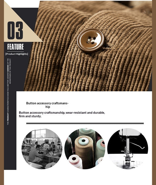 Abrigo Acolchado de Algodón con Forro Polar para Hombre - Image 20