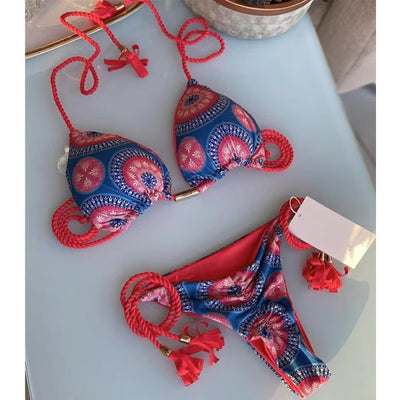 Bikini Tejido a Mano de Cuerda Pura para Playa - Image 11