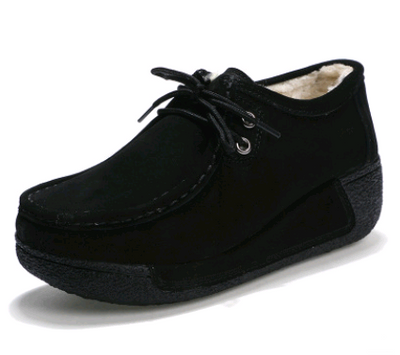 Zapatos Casuales de Cuero con Cordones y Suela Gruesa para Mujer - Image 17