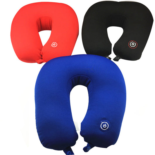 Almohada Masajeadora Cervical en U con Partículas Ecológicas