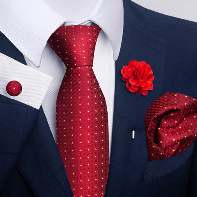 Combo Corbata, Traje y Pañuelo de Bolsillo para Hombre - Juego 8 - Image 23