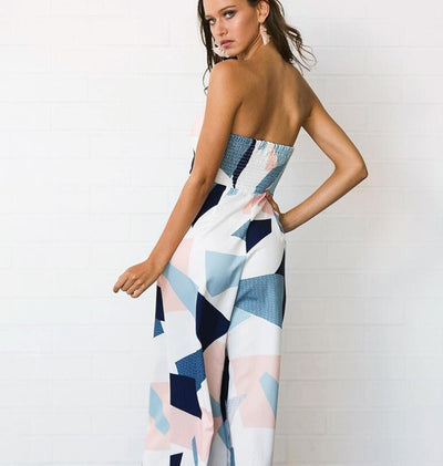 Jumpsuit Ancho con Estampado en el Pecho para Mujer - Image 5
