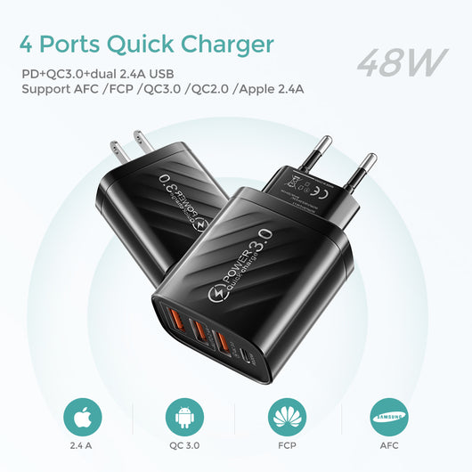 Cargador Multiuerto PD 3USB con Regulación UK - Image 7