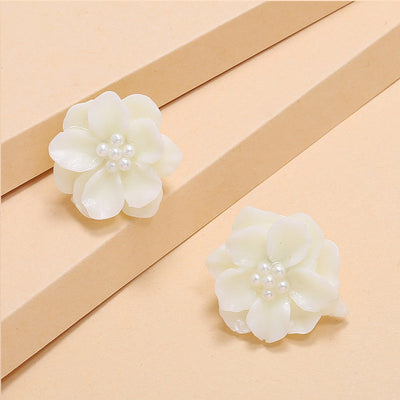 Aretes de Perla Blanca Minimalista Elegancia Fresca - Image 9
