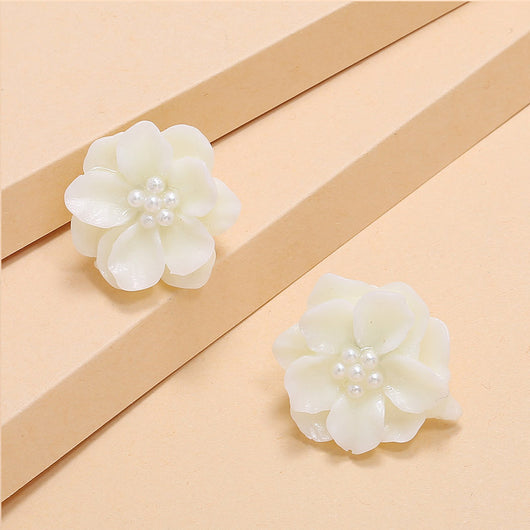 Aretes de Perla Blanca Minimalista Elegancia Fresca - Image 9