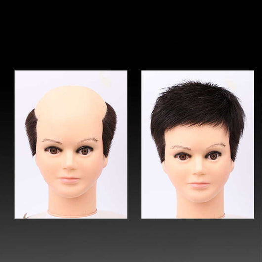 Pelucas para Hombre Cabello Humano Real Tejido a Mano - Image 9